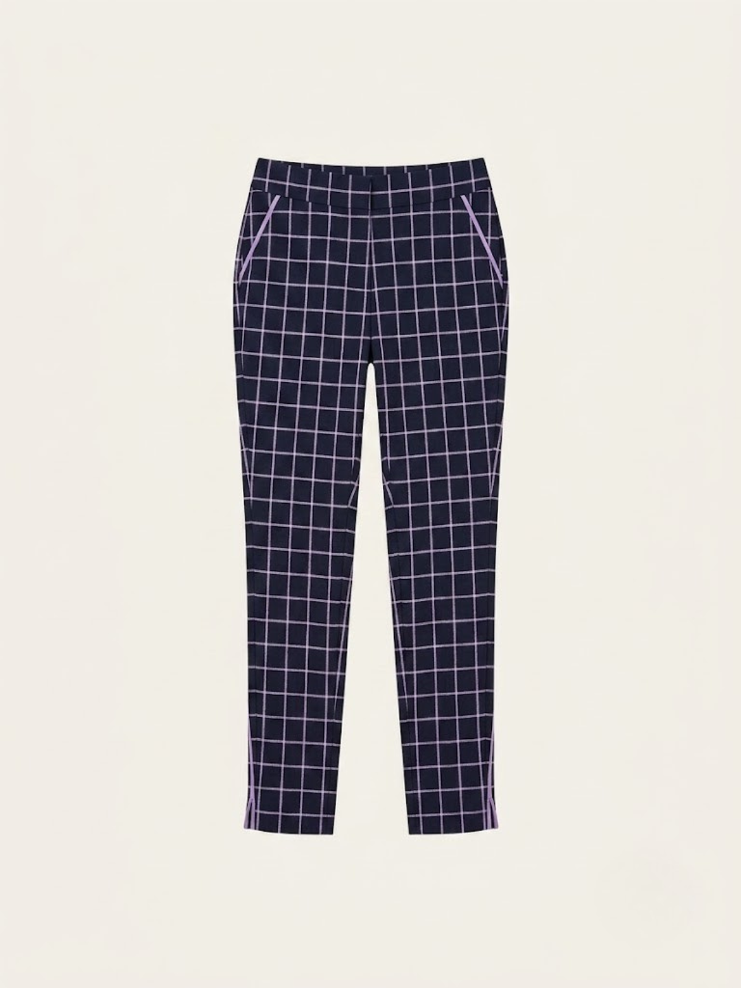 All Around Performance Golf Pants in Navy Windowpane
