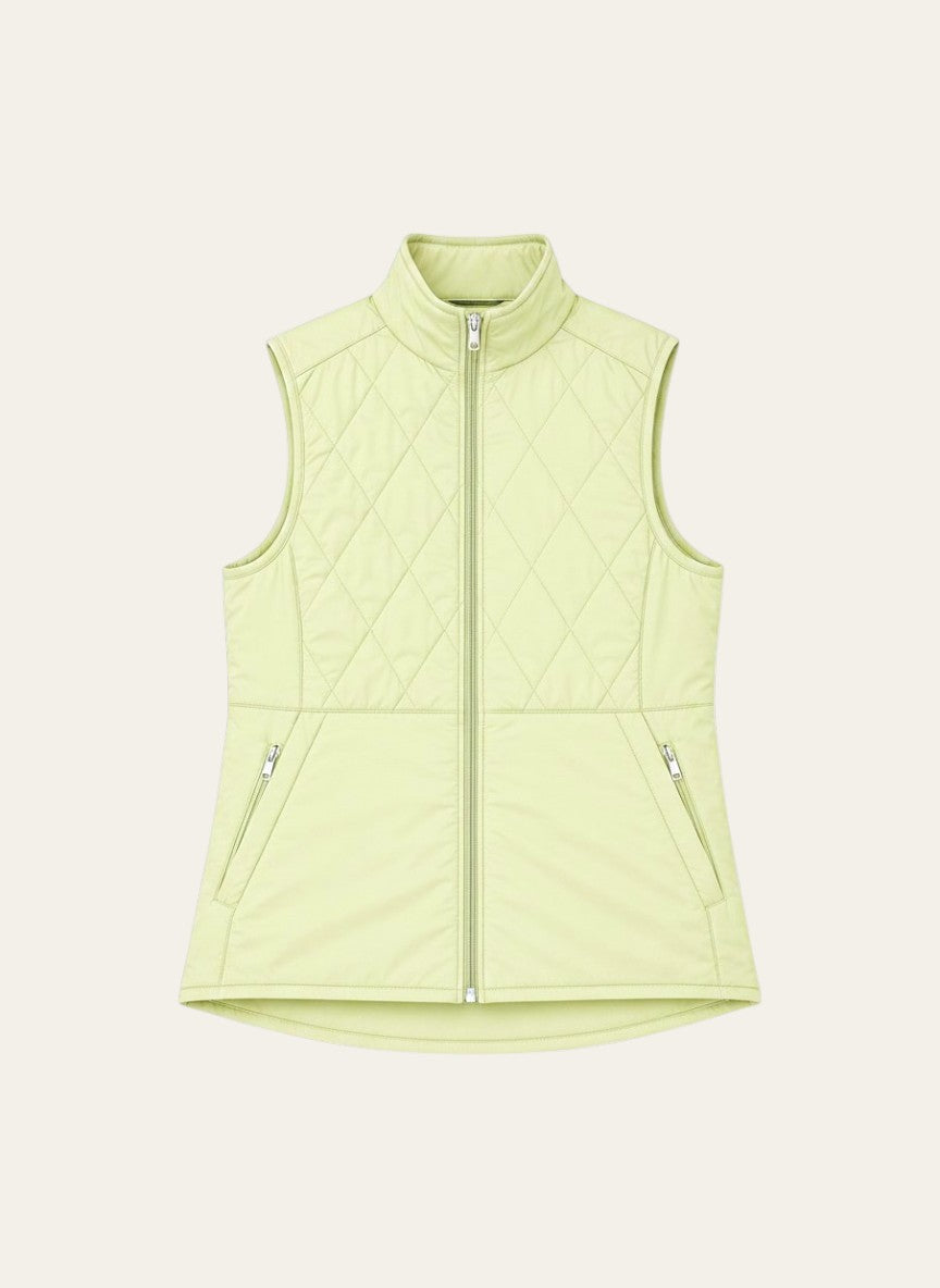 Quilted Chartreuse Ace Golf Vest