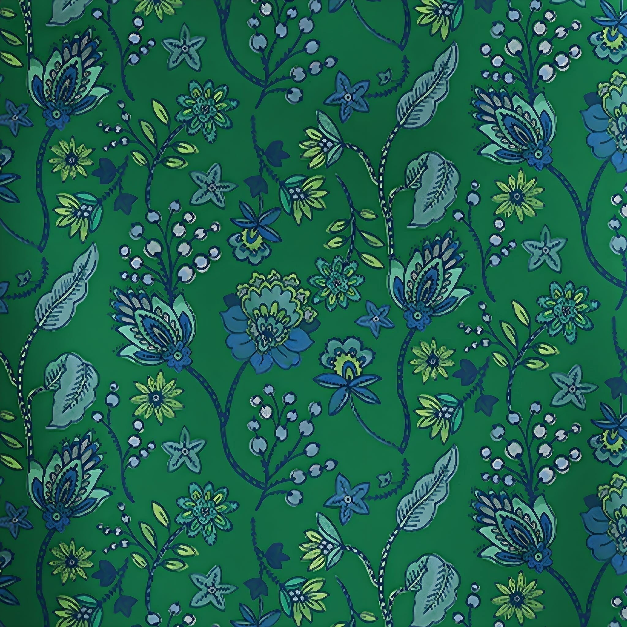 Elliott & Rose Fiori Skort in green with blue and green floral pattern. Golf skort with comfortable, flattering fit.