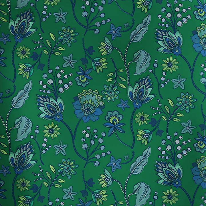 Elliott & Rose Fiori Skort in green with blue and green floral pattern. Golf skort with comfortable, flattering fit.