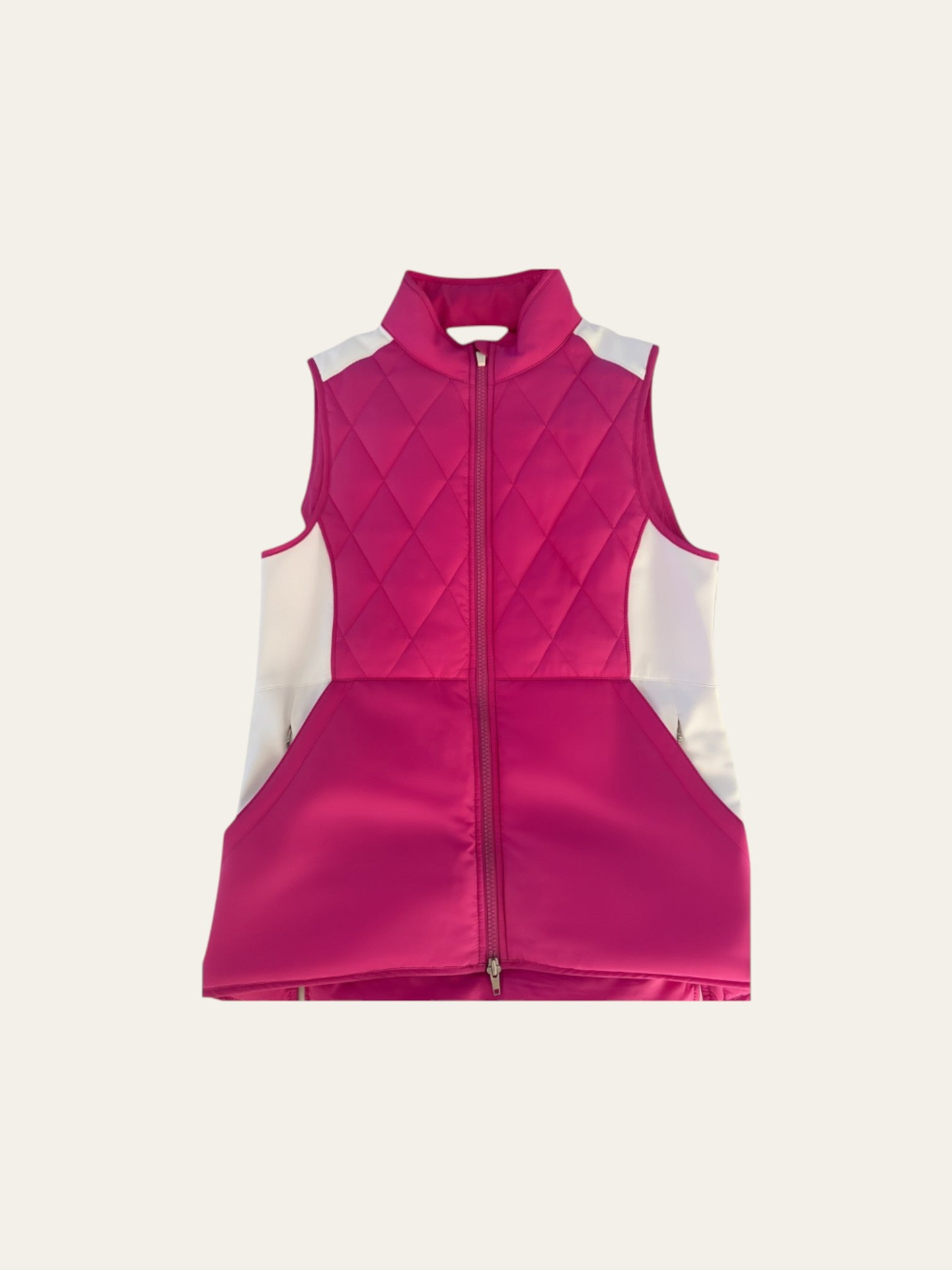 Quilted Fuchsia Ace Golf Vest