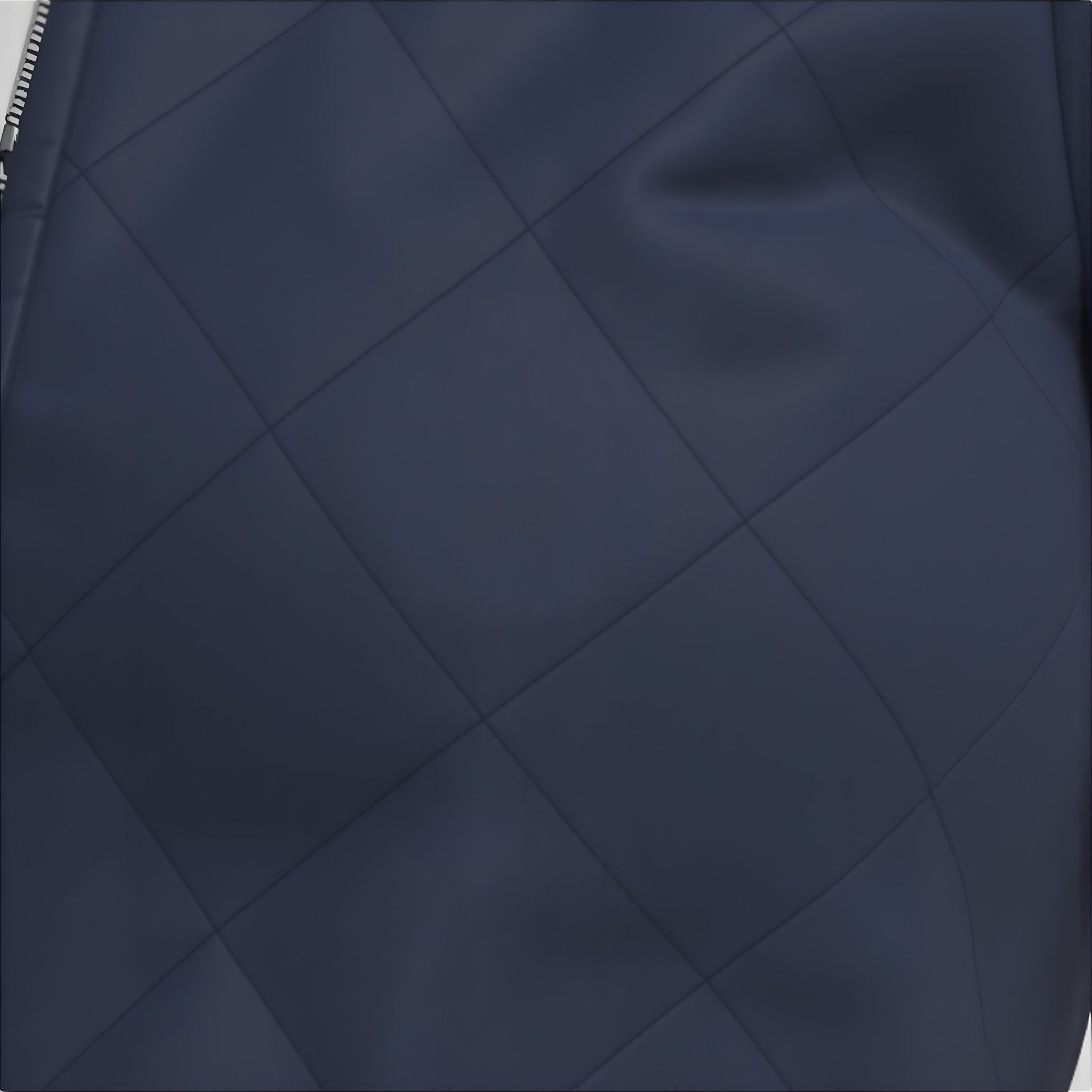 Elliott & Rose navy quilted golf vest with diamond pattern and full zip. Lightweight and flexible for comfortable play.