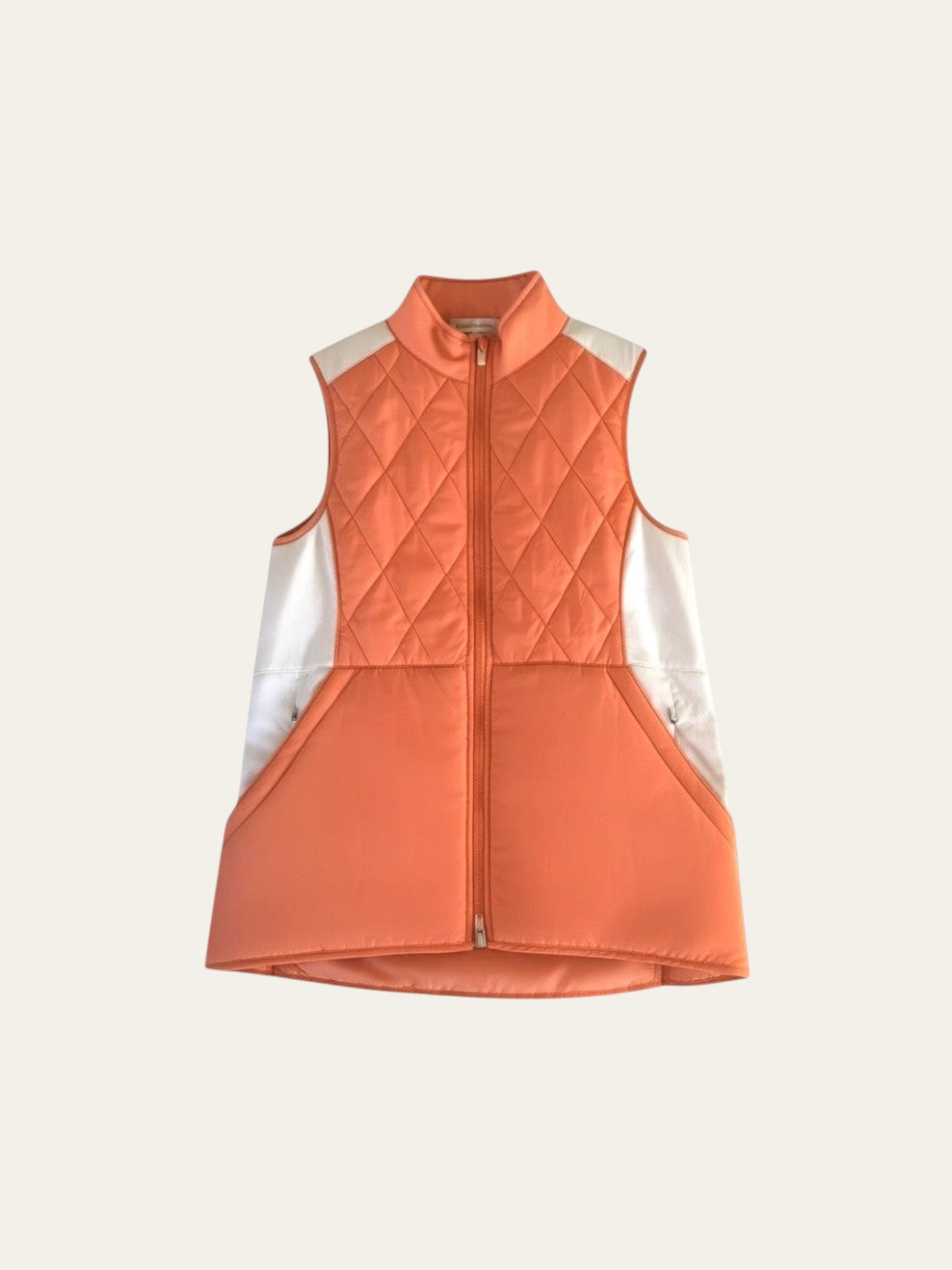 Quilted Tangerine Ace Golf Vest